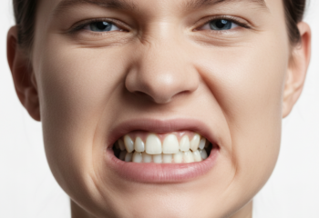 persona che serra i denti